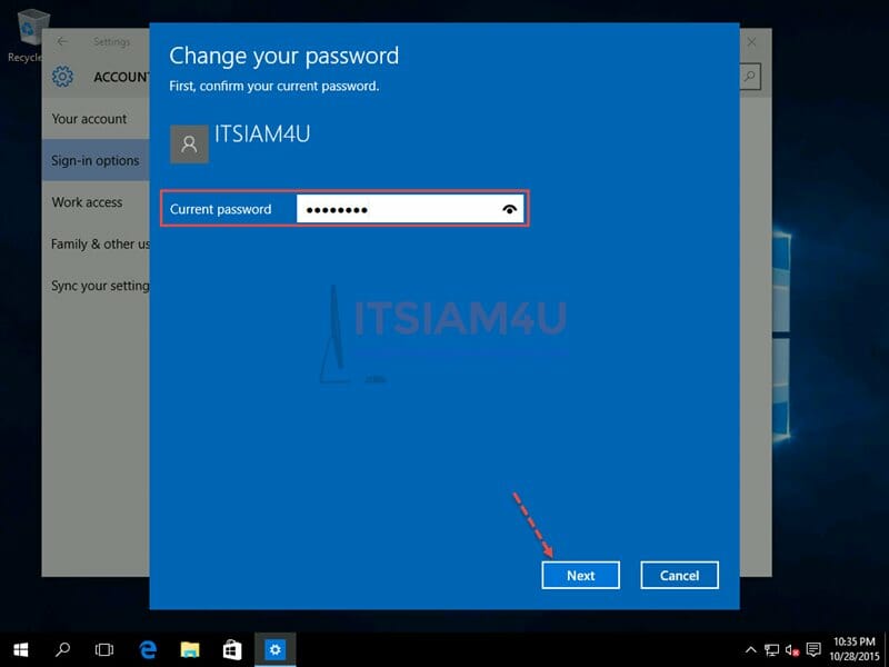 ยกเลิก Password Windows 10