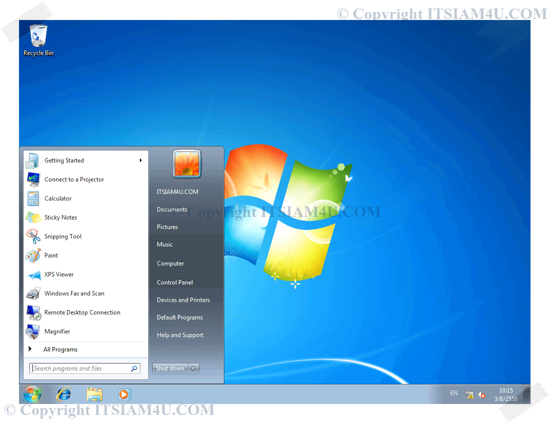 วิธีลง Windows 7