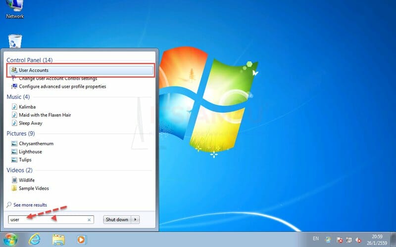 การตั้ง Password ให้ User Account ใน Windows 7 - Itsiam4U.Com