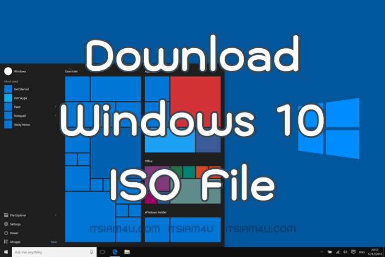 ดาวน์โหลด Windows 10 ไฟล์ ISO